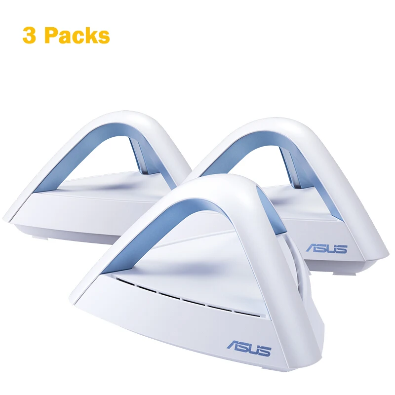 3 Packs ASUS Lyra Trio AC1750 3x3 MIMO домашняя сеточная WiFi система Двухдиапазонные беспроводные сеточные сетевые роутеры - Цвет: 3 Packs