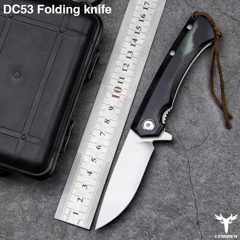 Карманный складной нож для повседневного использования DC53 качественный с ручкой