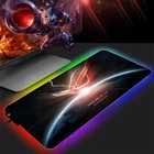RGB коврик для ASUS ROG, Настольный коврик для геймеров, Аниме Коврик для мыши Xxl, коврик для ПК, геймерский шкаф, аксессуары для геймеров, Игровая клавиатура, мыши Varmilo