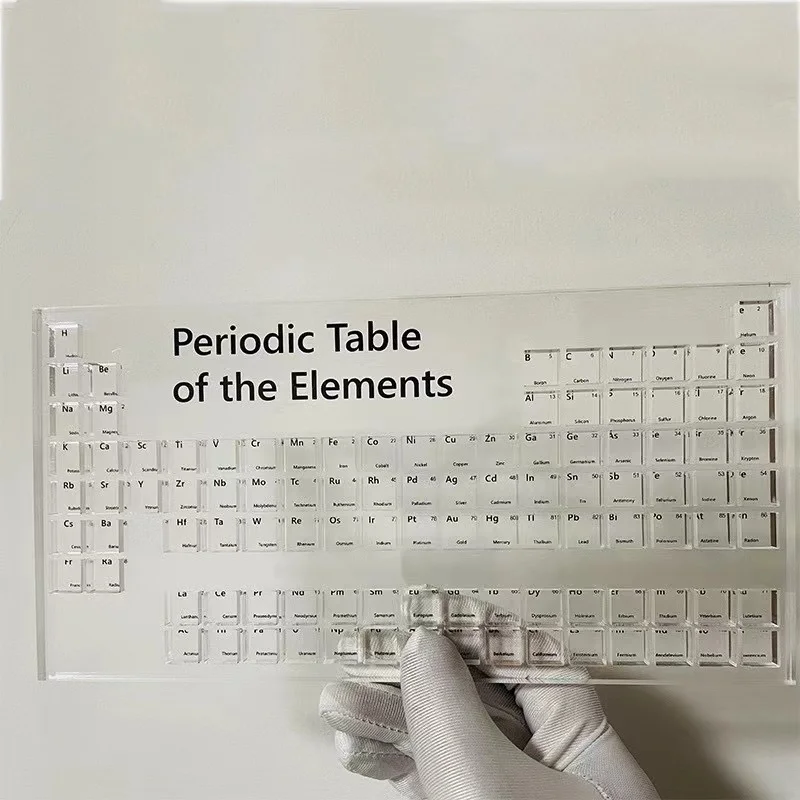 

Rectangle shape acrylic periodic table of elements