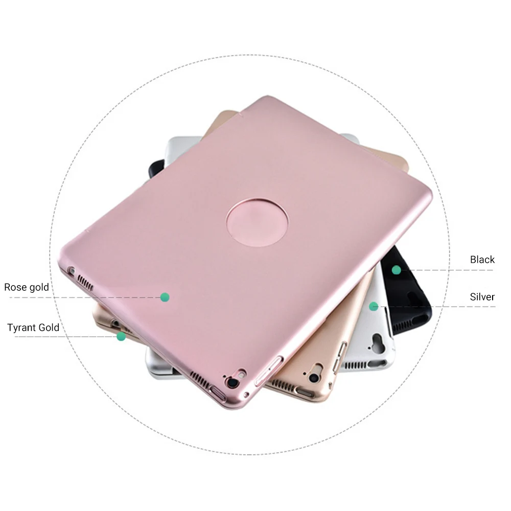 

Wireless Bluetooth Keyboard Case With Sleep/Wake Smart Tablet Alloy Keyboard Cover For iPad 9.7'' iPad Air 2