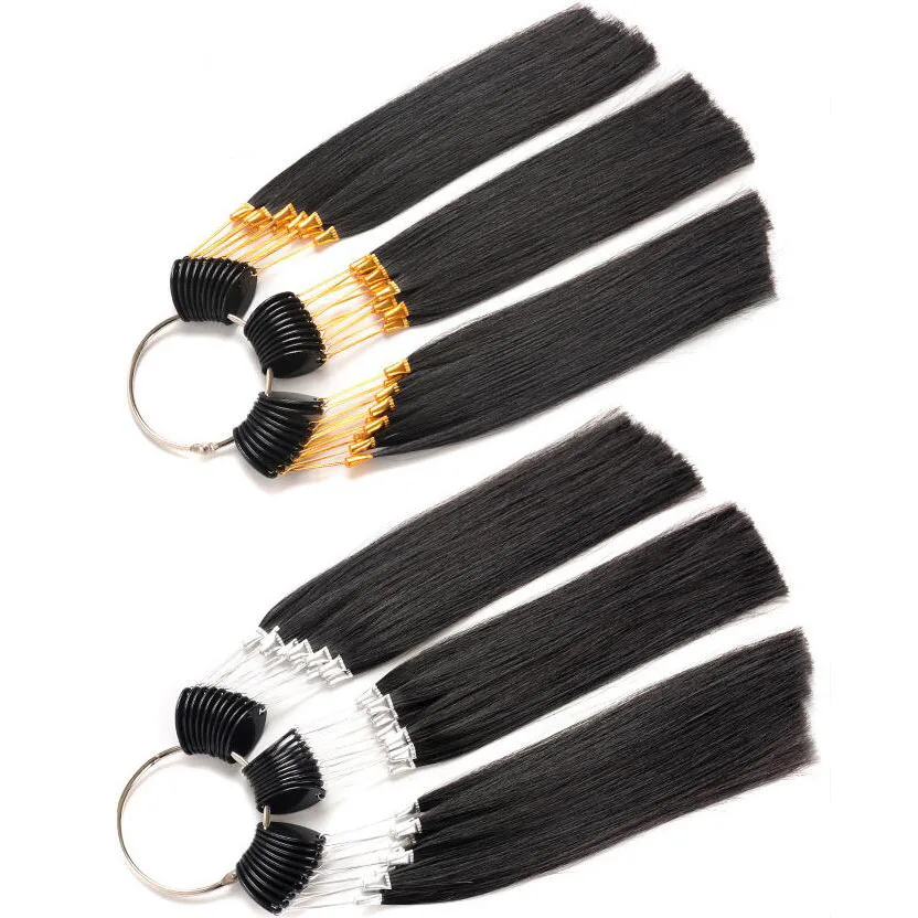 Natural do Cabelo Testes de Amostras de Cores para Salão de Beleza Prática de Tingimento Humano Anéis Gráficos Sveres 30 Pçs – Lote Cabeleireiro 100% Cor