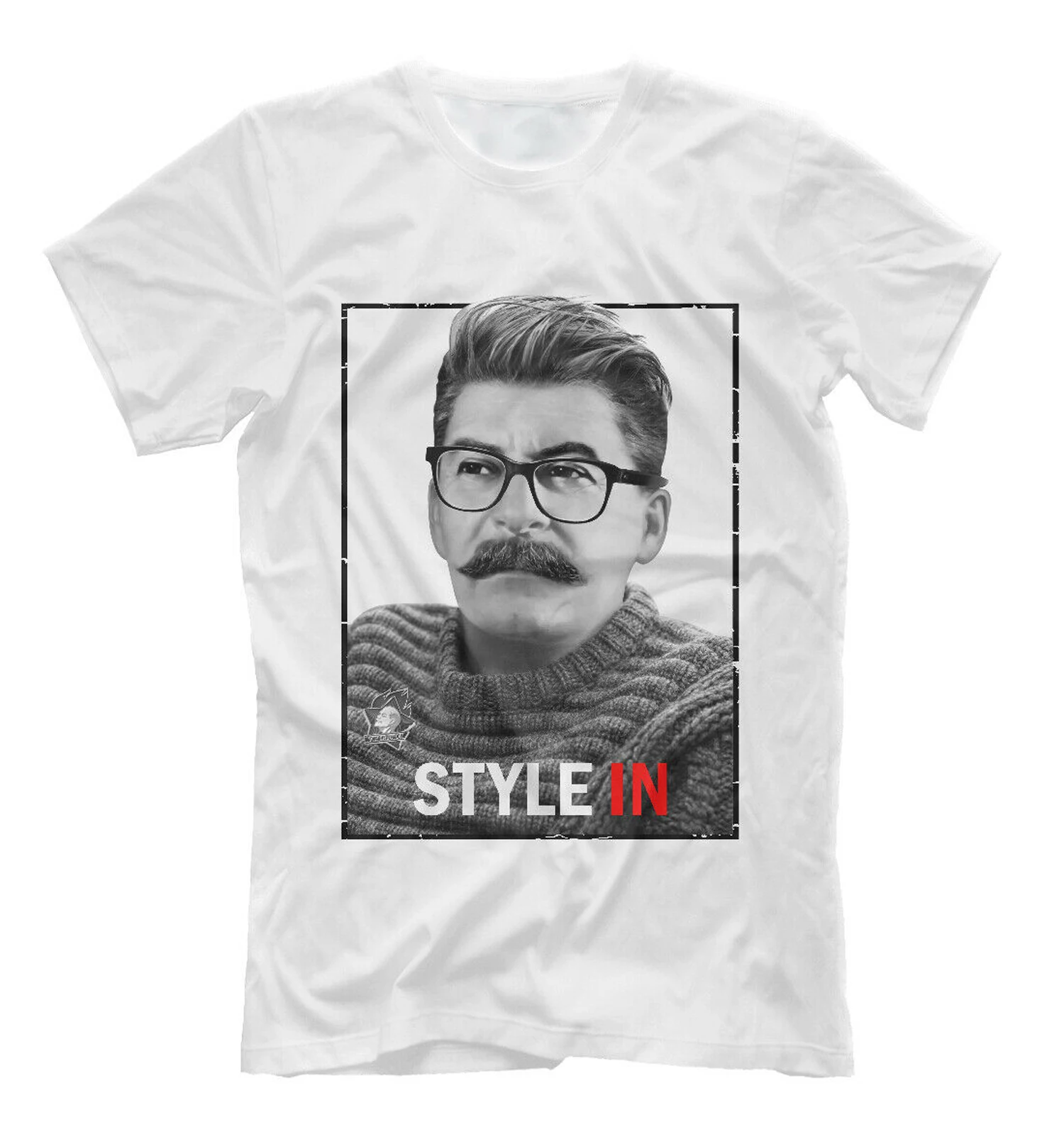 

Russia Soviet Leader Stalin Style In Hipster Photo Printed T-Shirt. Summer Cotton Short Sleeve O-Neck Mens T Shirt New S-3XL