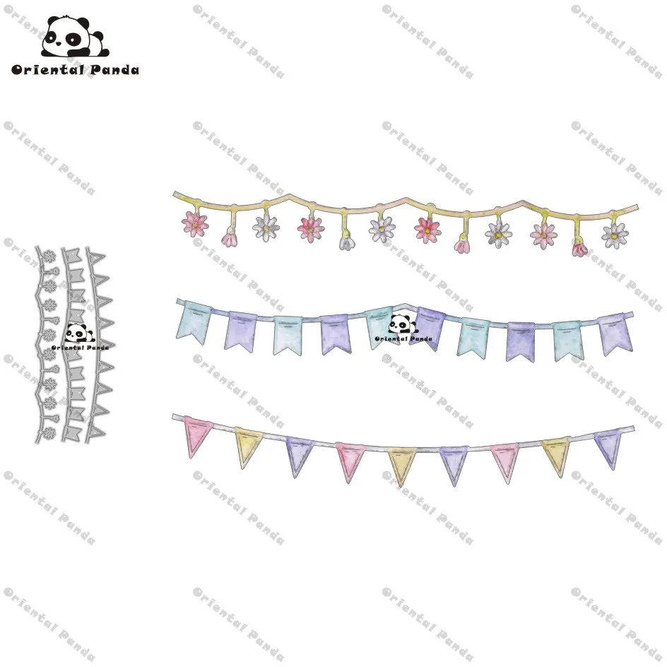 

New Dies 2020 Blessing flag Metal Cutting Dies diy Dies photo album cutting dies Scrapbooking Stencil Die Cuts stamps and dies