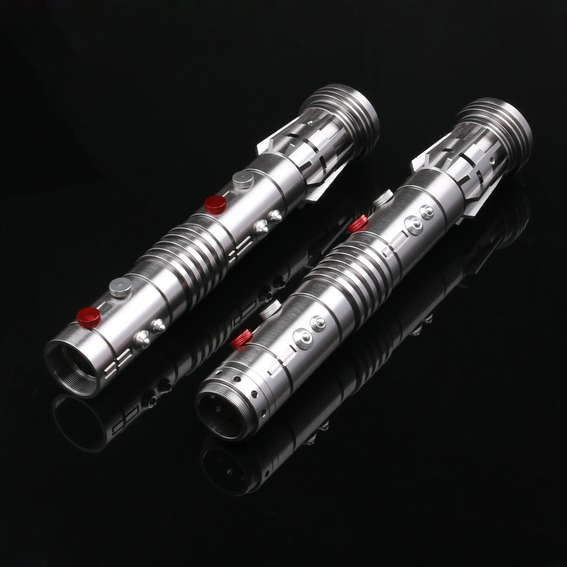 Darth Maul-Sable de luz doble con mango de 2 piezas y empu&ntilde;adura de hoja, espada de Metal pesada de 1 pulgada, juguetes para ni&ntilde;os, espada oscilante suave, X-TREX-1