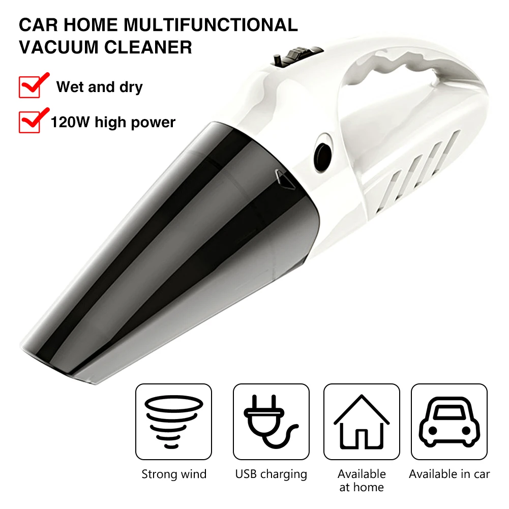 Пылесос Портативный циклонный со встроенной батареей 4500 Па | Дом и сад