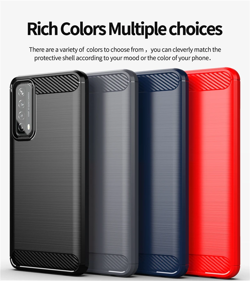 for huawei p smart 2021 case silicone matter soft protective case for huawei p smart 2021 cover for huawei p smart 2021 case free global shipping