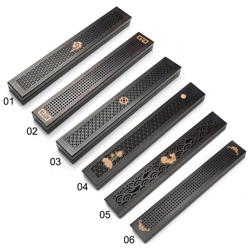 Новый держатель для благовоний из черного дерева палочки в античном стиле Ловец