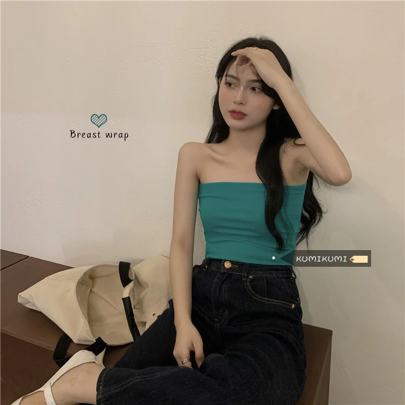 Женский летний сексуальный топ без рукавов для девушек однотонный облегающий