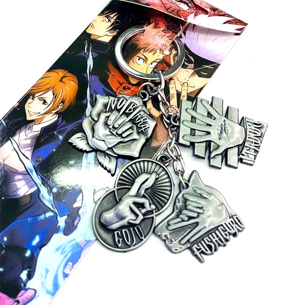 

Женский Повседневный брелок для ключей из сплава Аниме ююютсу Kaisen, высококачественный модный мультяшный аксессуар для косплея для девушек,...