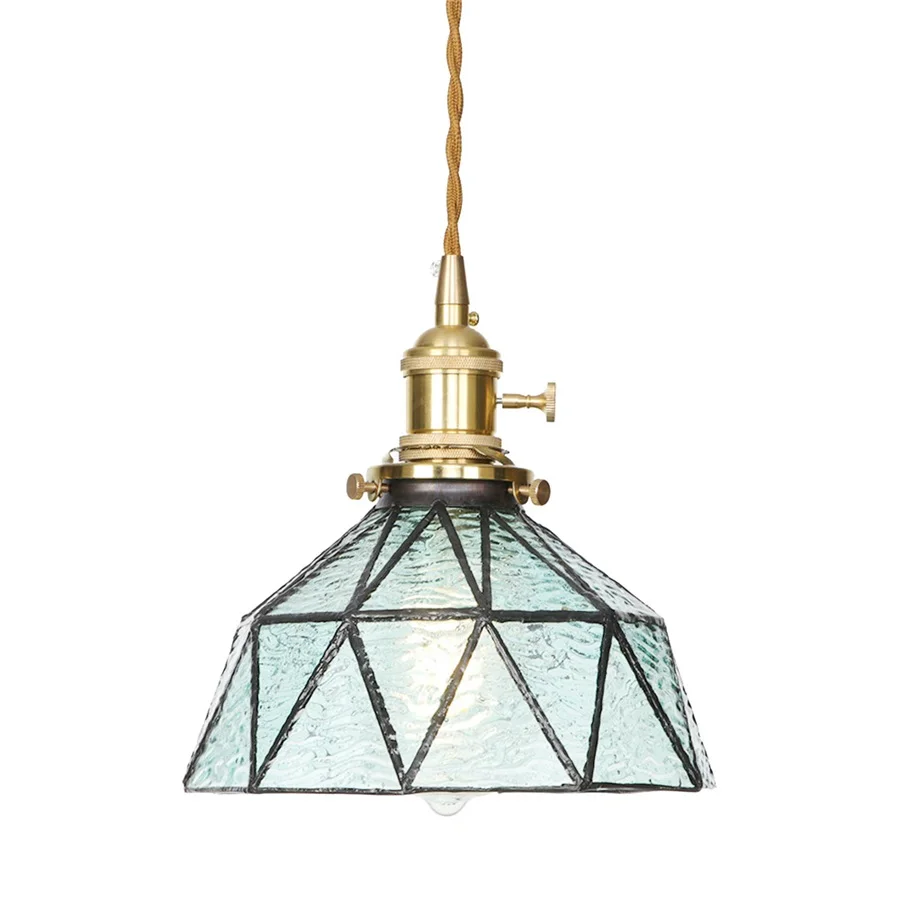 Подвесная лампа E27 в стиле ретро индивидуальный небольшой стеклянный светильник