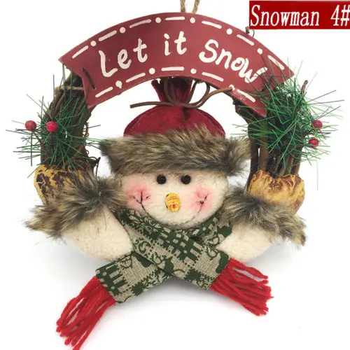 Рождественский венок декор на Рождество вечерние дома двери стены гирлянды