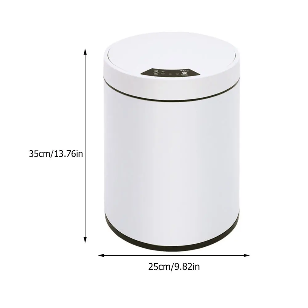 

1Pc Smart Trash Can Waste Storage Bin Automatic Induction Waste Container(White)