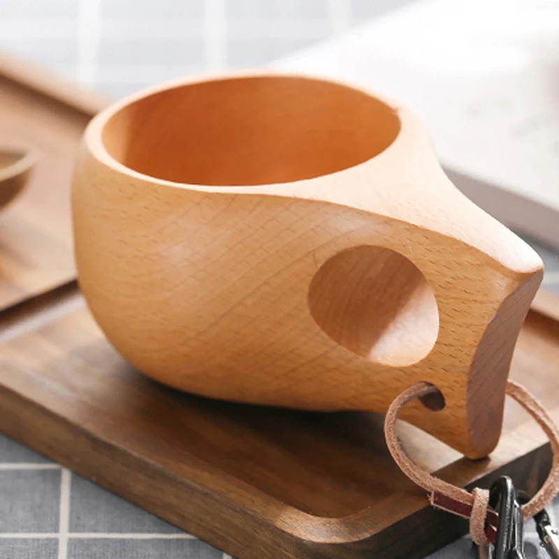 Винтажная деревянная кофейная кружка 1 шт. для кофе чая молока пива вина уличные
