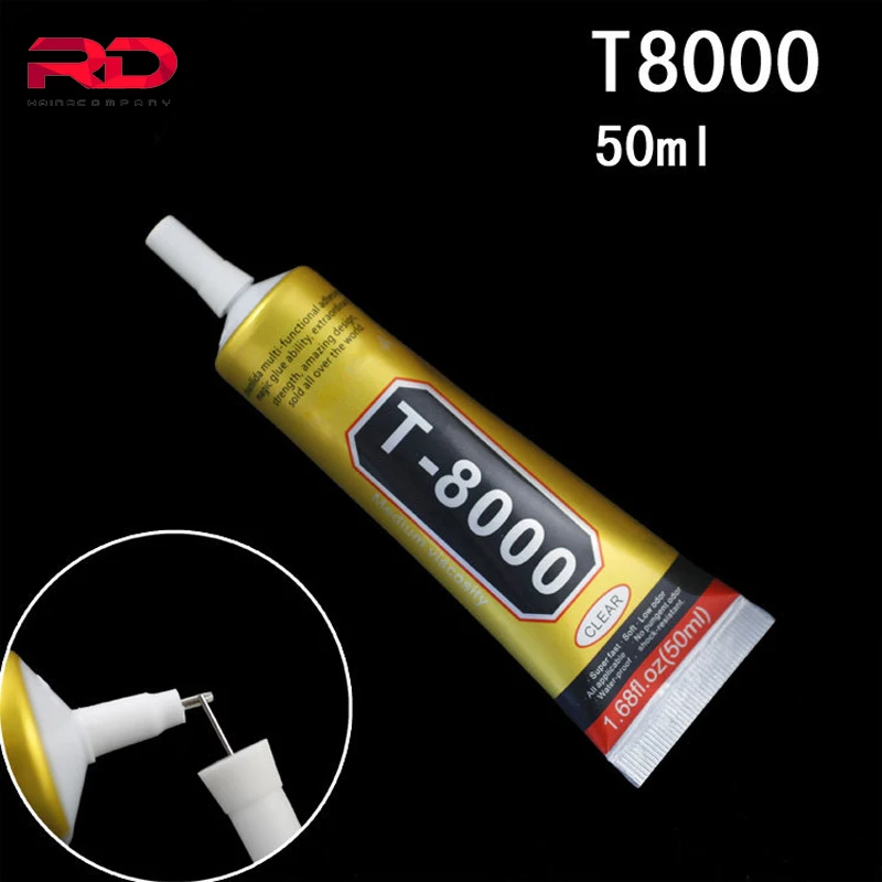 

50ml Industrial Strength Adhesive, T8000 Clear Liquid Glue for Phone Touch Screen DIY Jewerly Craft Rhinestone