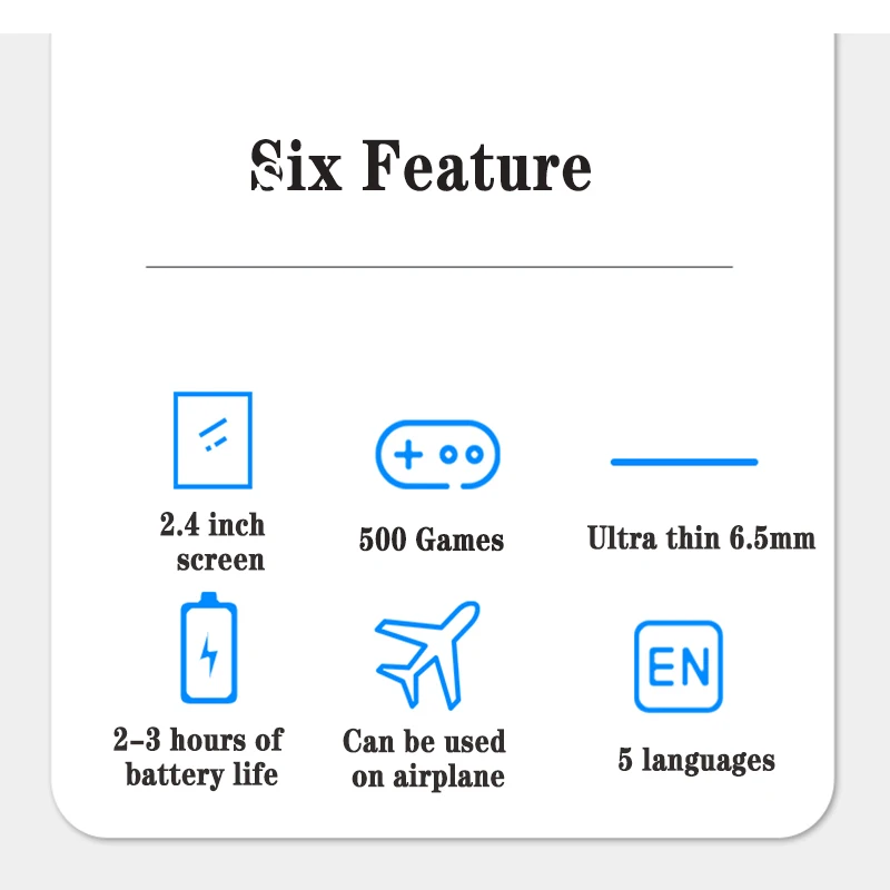 Новая портативная игровая консоль со встроенными 500 играми мини для карт