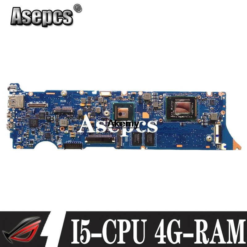

UX31E материнская плата для ноутбука For Asus ZenBook UX31 UX31E материнская плата с I5-CPU 4G-RAM оригинальная Mainboard 100% ТЕСТ ОК