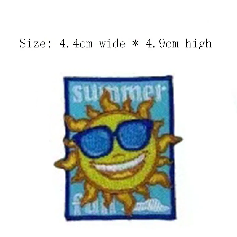 Забавная вышитая нашивка SUNMER шириной 4 см бесплатная доставка для пришивания