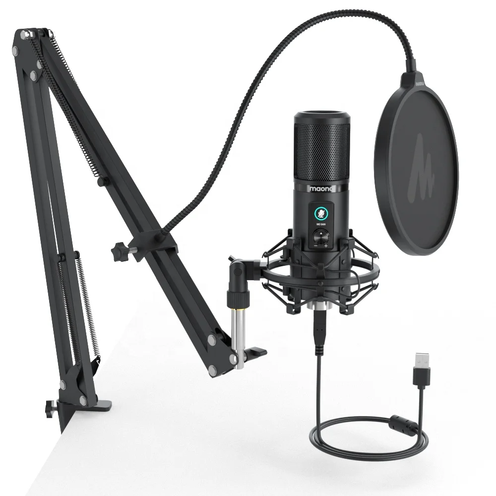 

MAONO Professional Microphone Portable Condenser Microphone with Desktop Microphone Stand