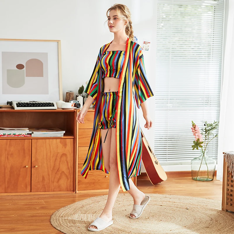 YAOTING имитация шелка свадебная Пижама женская весна-лето длинный подружка невесты