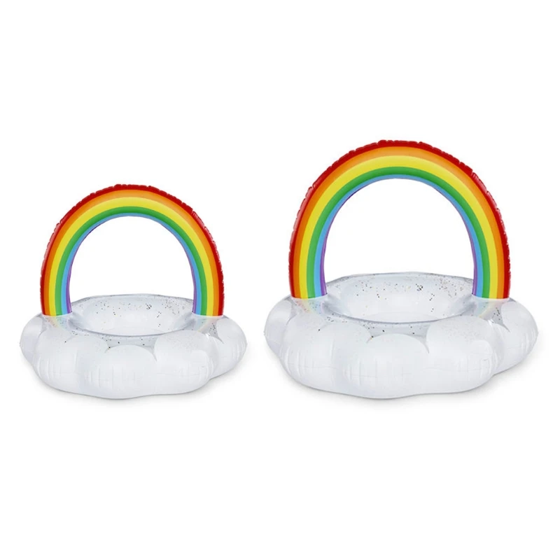 

Summer Inflatable Rainbow Clouds Swimming Ring Floating Adult Swimming Circle