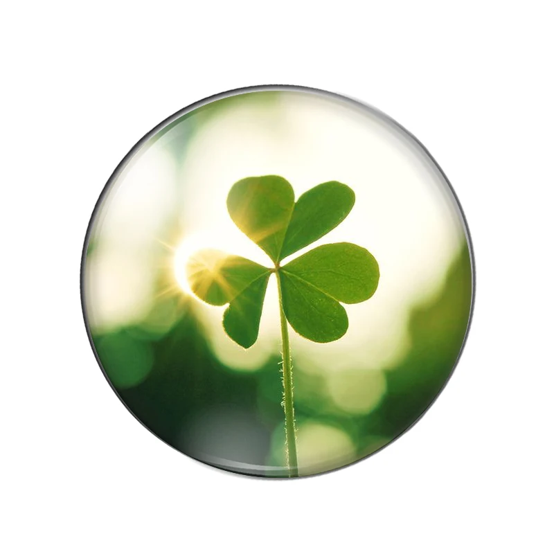 Красивый четырехлистный клевер удачи 8 мм/10 мм/12 мм/круглый фото стекло кабошон
