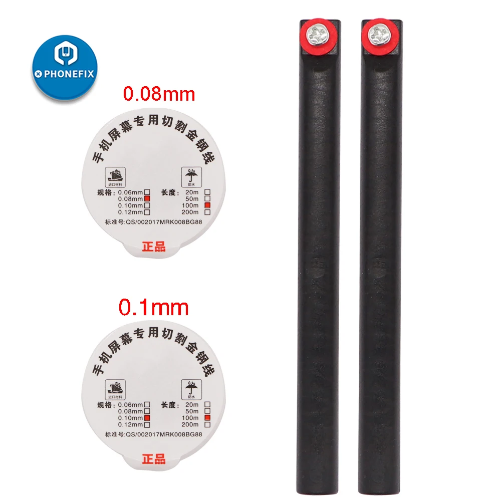 Линия для резки золотистой молибденовой проволоки с ручкой 100 м 0 08 мм 1 сепаратор