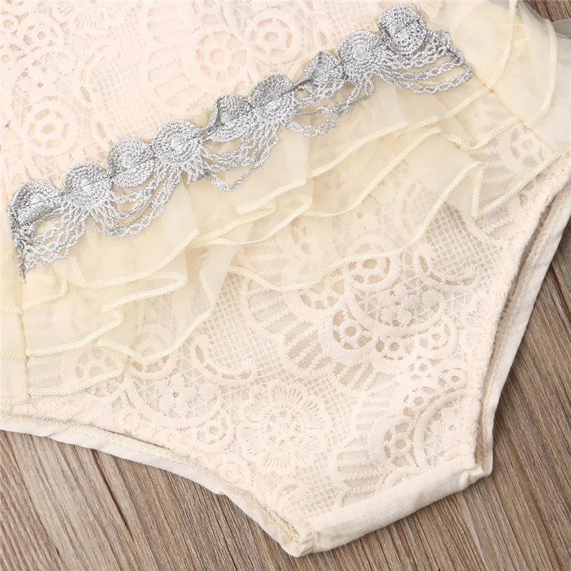 

Newborn Baby Girl Lace Romper Bodysuit Jumpsuit Tutu Dress Outfits Clothes Set