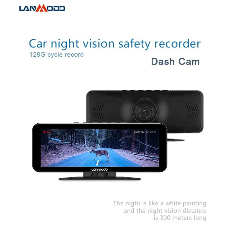 

Lanmodo Vast Pro Night Vision with Dashcam Dual 1080P System Integrated With Dash Camera Support 128GB Parking Monitor 1080P