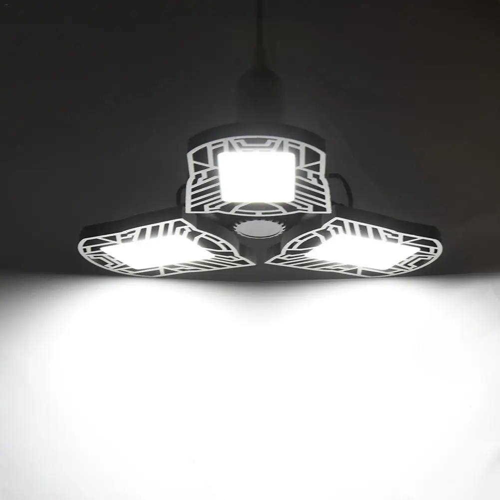 2020 Новинка 80 Вт/265 лм светодиодная Регулируемая лампа с тремя лампами для гаража