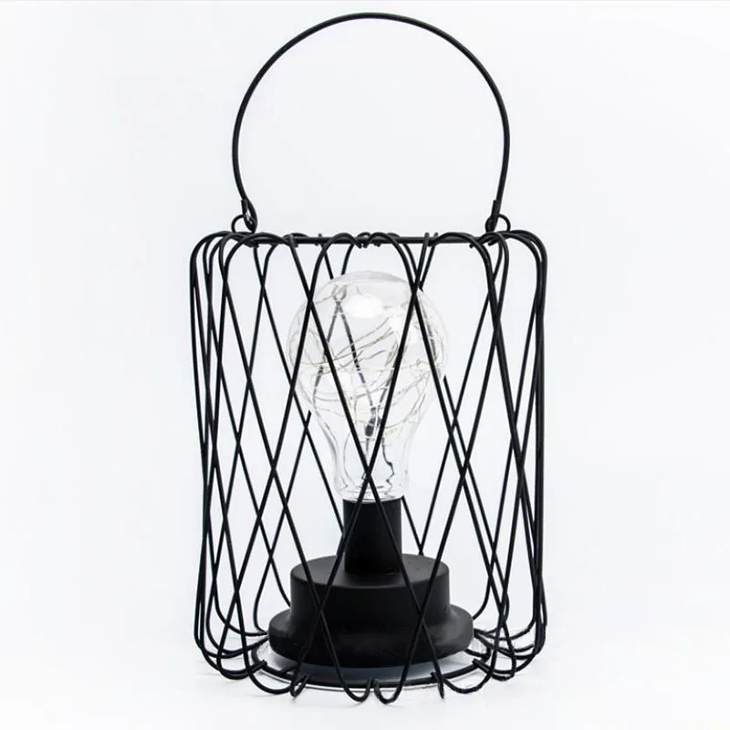 

LED Lantern Desktop Balloon Portable Lamp Girl Room Layout Modeling Lamp Holiday Bar Decoration Lamp Retro Night Light
