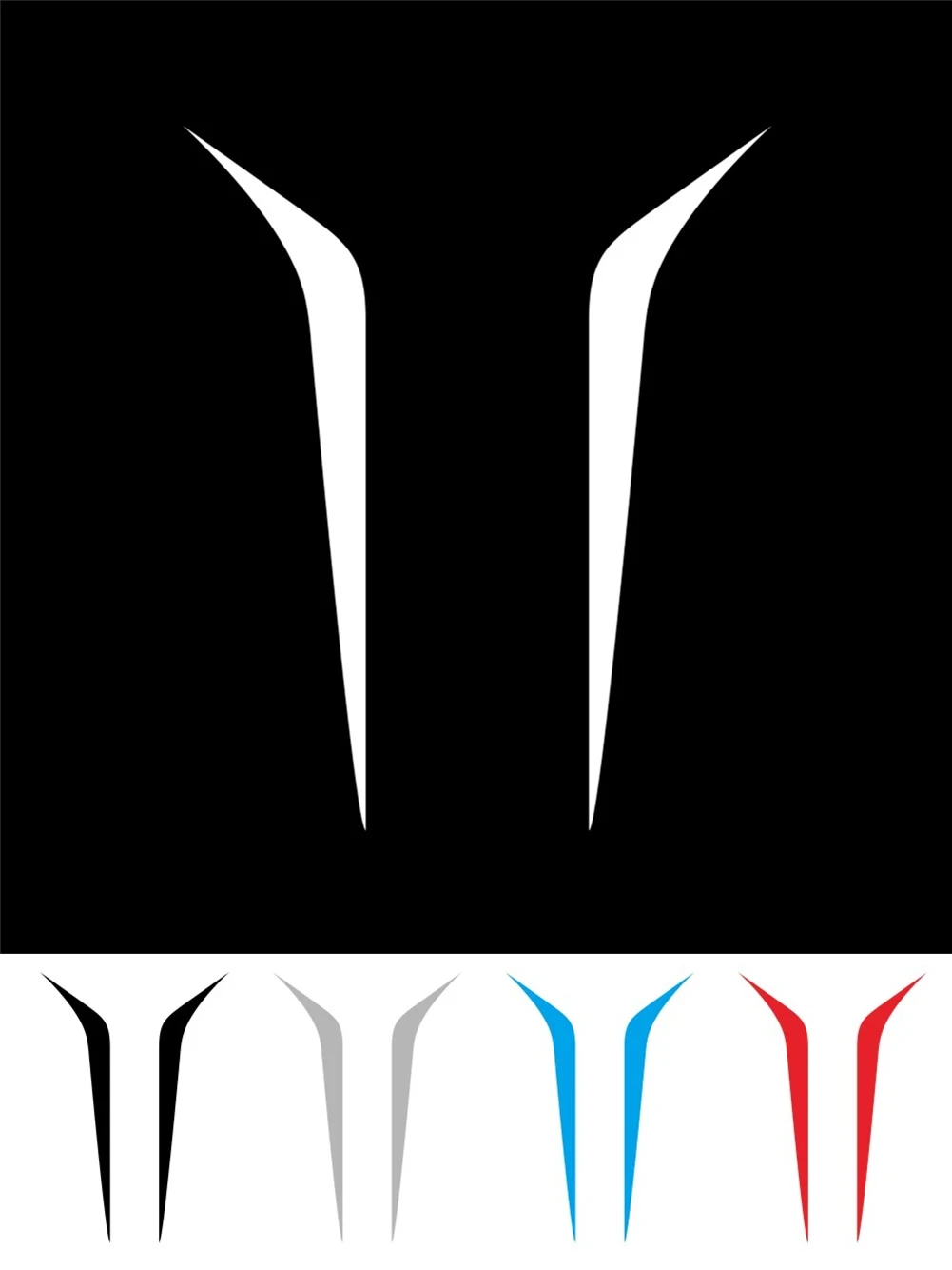 

1Pair Fashion Stripe Car Covers PVC Waterproof Car Body Decal Head Car Sticker Wrap Vinyl Stickers For Car Head Decoration New