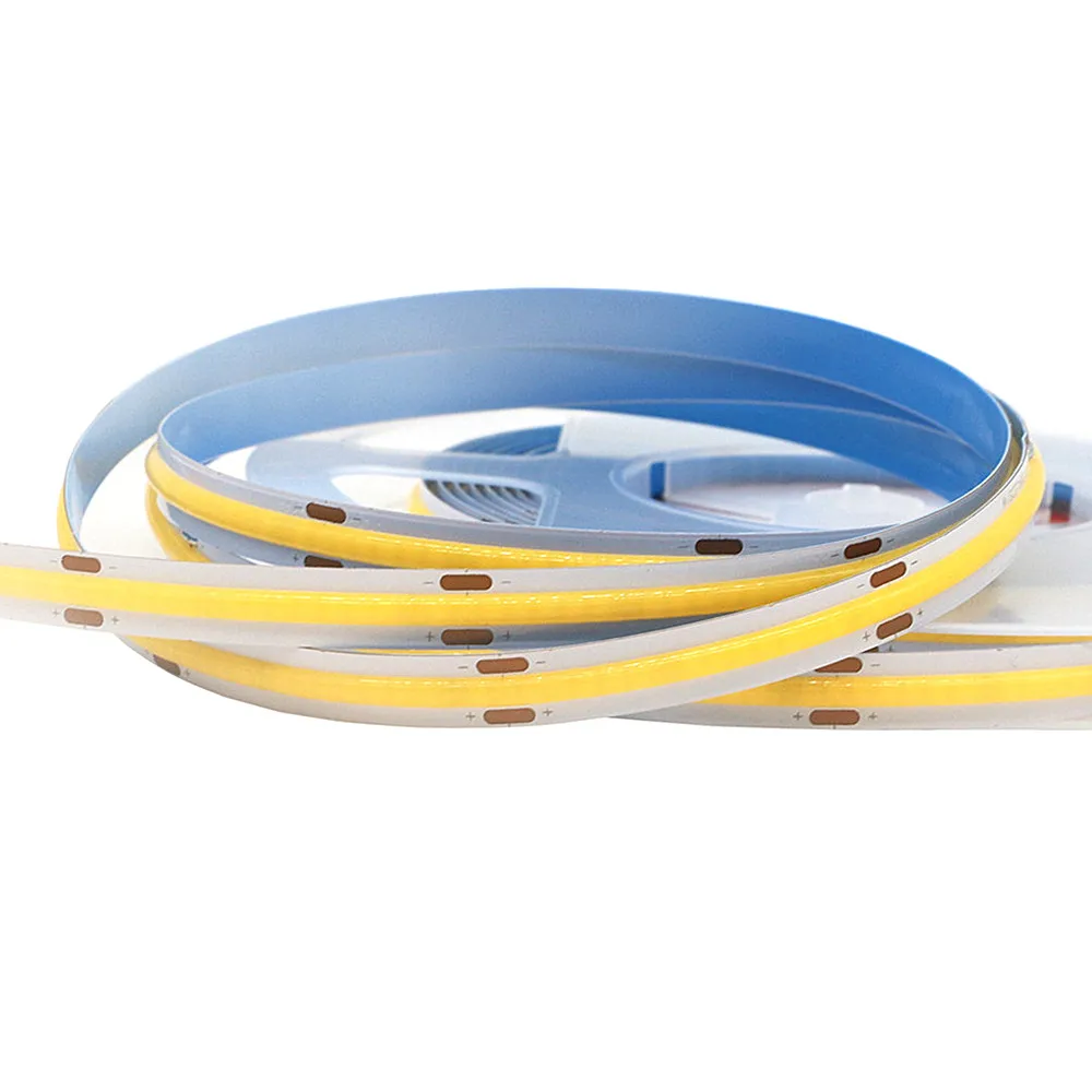DC12V 24V COB Светодиодные ленты светильник 8 мм 10 высокой плотности гибкие