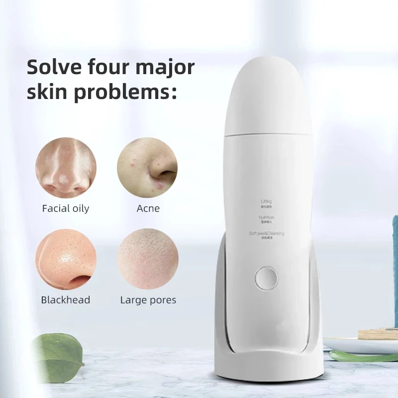 Goede Konka Ultrasone Facial Skin Scrubber Cleaner Ion Acne Comedondrukker Peeling Schop Cleaner Facial Massager Huidverzorging