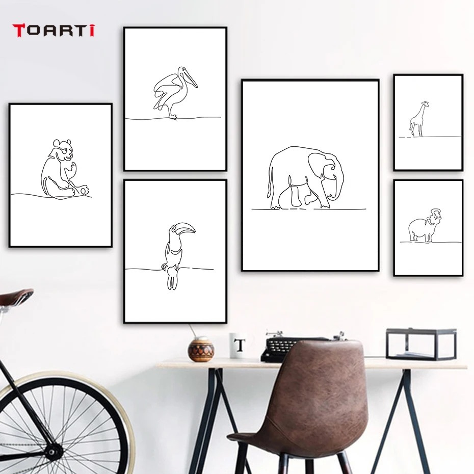 Постер и печать в скандинавском стиле черная картина декор для гостиной дома