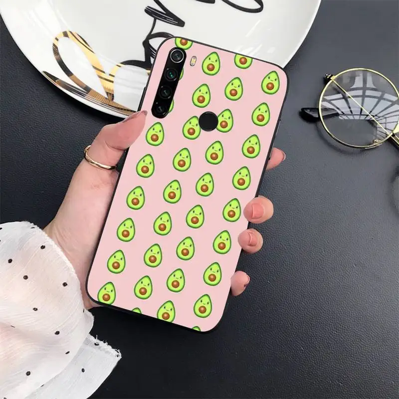 

Fruit Avocado cute cartoon Phone Case For Xiaomi Redmi 7 8 9t a3Pro 9se k20 mi8 max3 lite 9 note 9s 10 pro Silicone Shell Cover