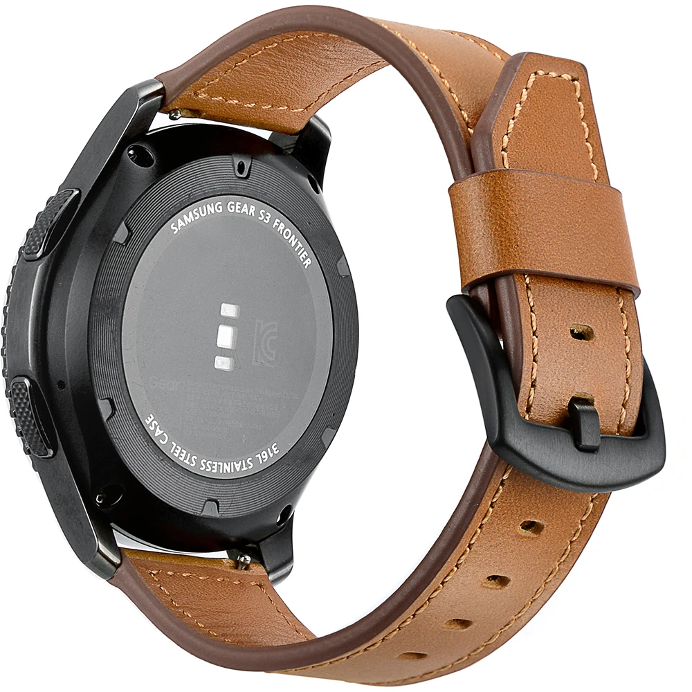 Ремешок для часов SAMSUNG Gear S3 из натуральной кожи быстрая зарядка с ножом воловьей