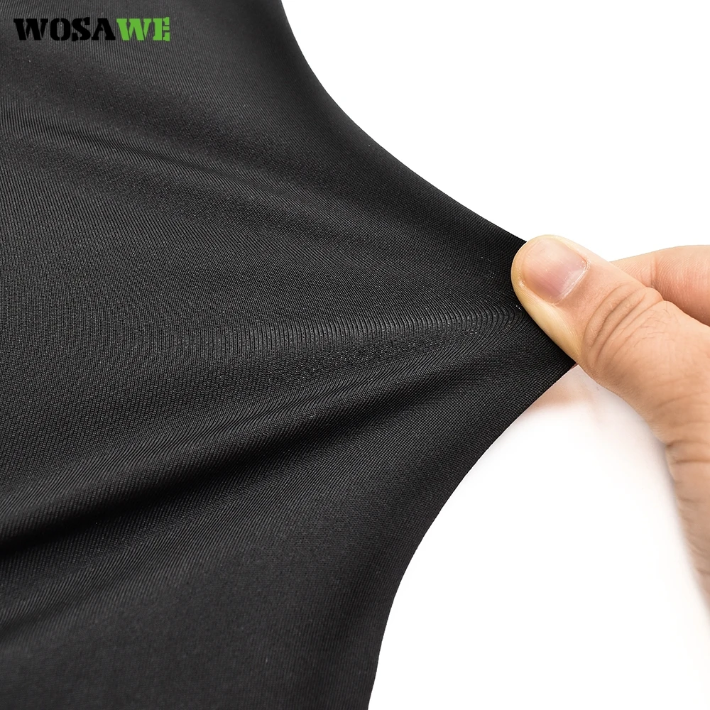 Велосипедная трикотажная футболка WOSAWE компрессионные колготки с длинным