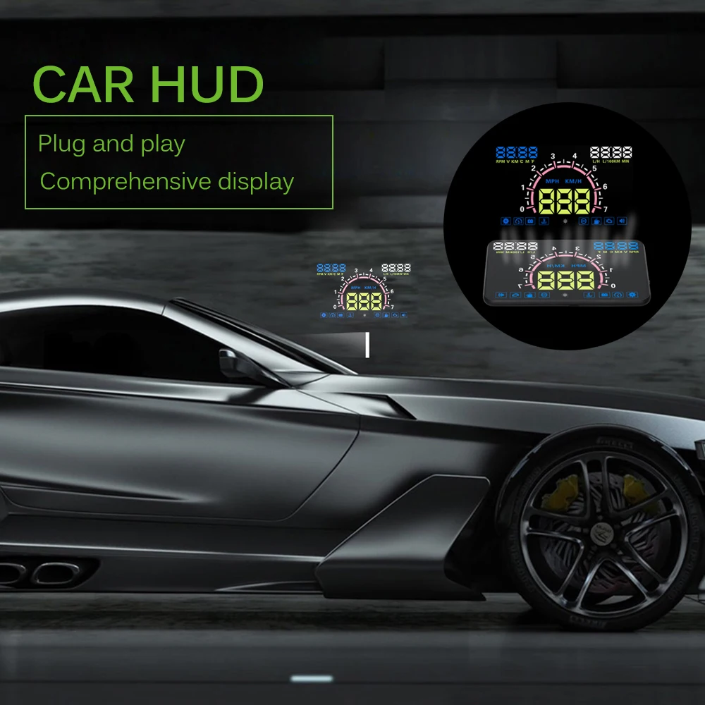Проектор на лобовое стекло HUD 4C 5 дюйма | Автомобили и мотоциклы