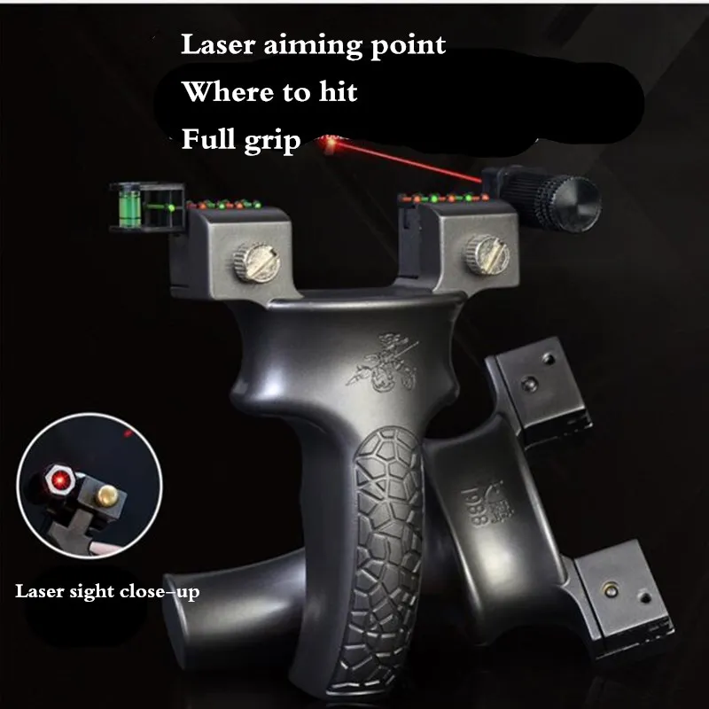 

New High Quality Outdoor Hunting Shooting Laser Slingshot Fast Shooting Powerful Catapult High Quality 2020