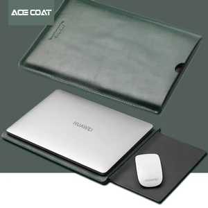 acecoat split leather protective sleeve bag laptop tote bag 13 9 inch for 2021 huawei matebook x pro case d 14s13 s notebook free global shipping