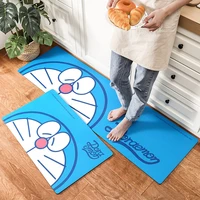 cartoon home strip kitchen floor mat carpet pvcbath mat leather waterproof oil proof mat thickening anti skid mat can be swabbed
