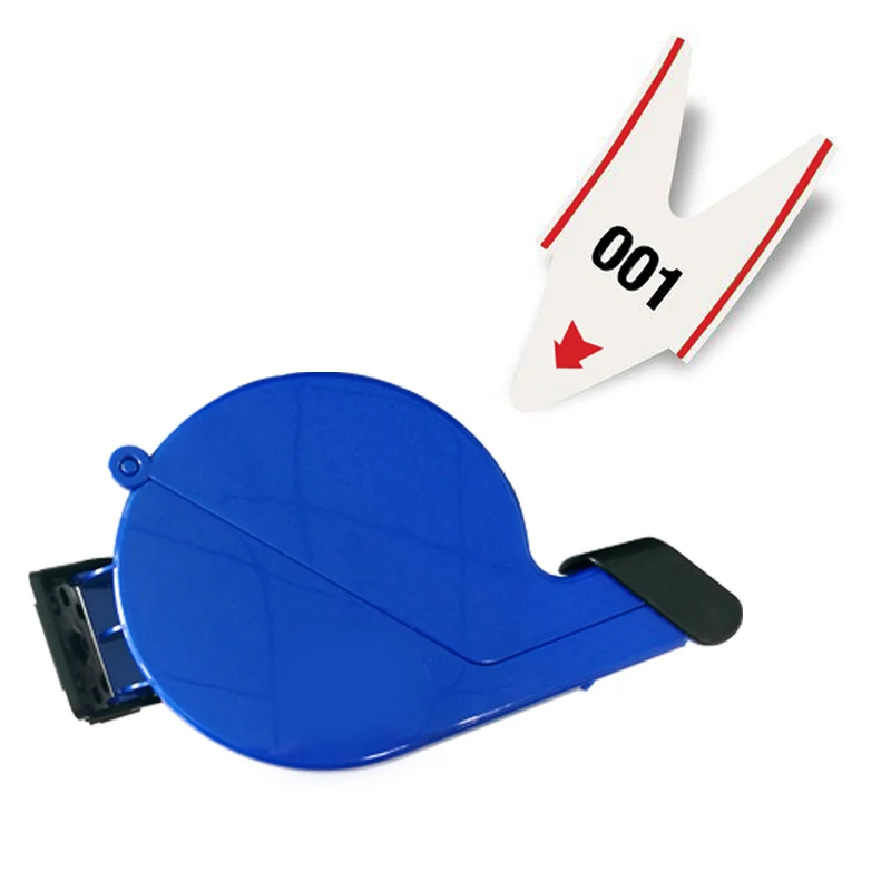 Blue-3 digits 2/3 digits turn o matic ticket roll take a number dispenser customer waiting numbers numbering system tickets K-T - Цвет: Blue-3 digits