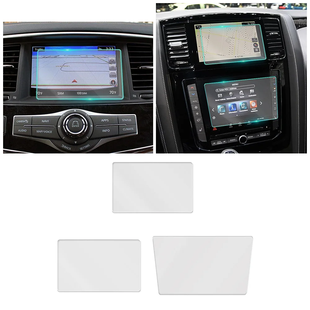 

For Infiniti QX80 2013-2021 Car Multimedia Video GPS Navigation LCD Screen Tempered Glass Protective Film Anti Scratch Accessory
