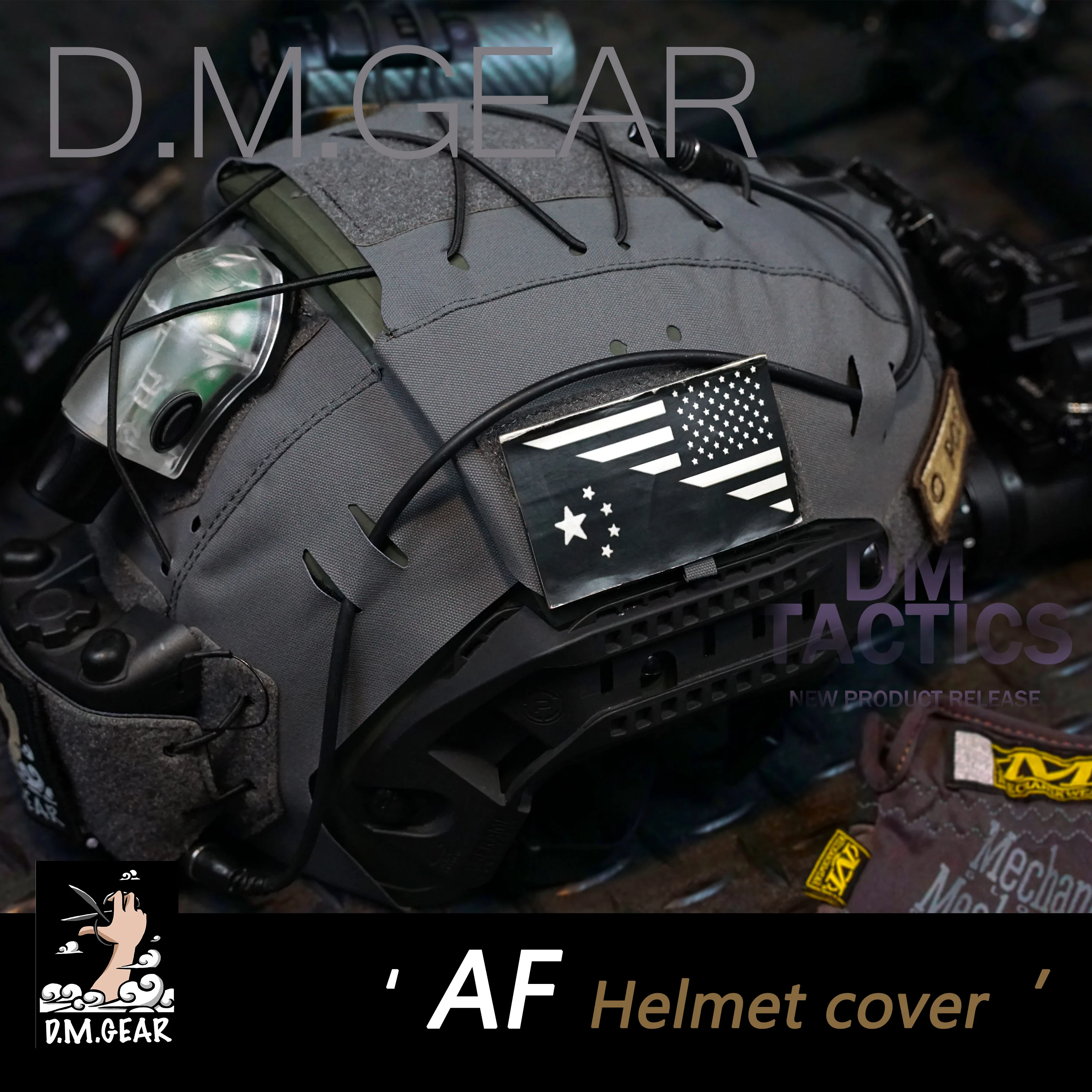 

DMGear Original Outdoor Tactical Camouflage Helmet Cover AF Protective Cover