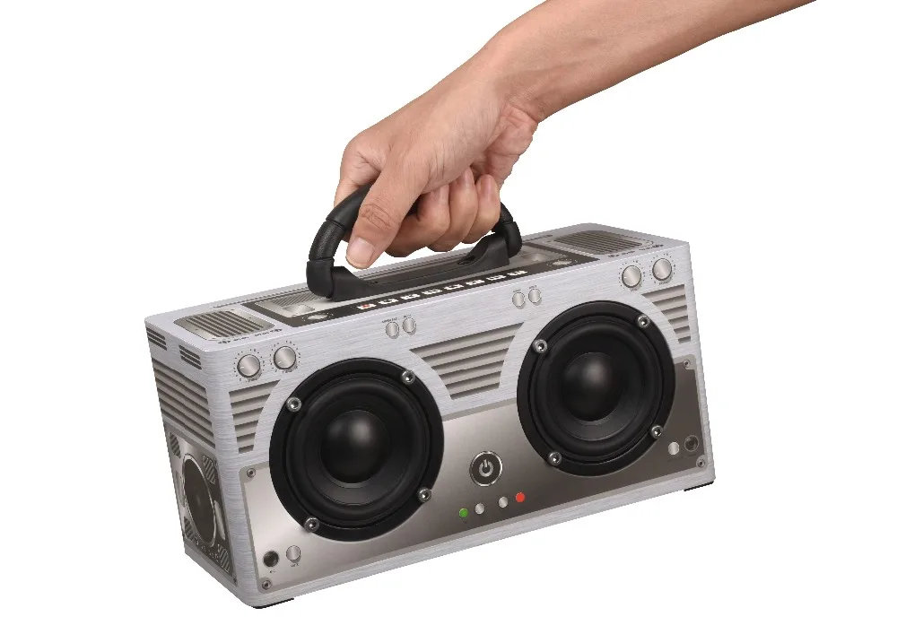 W9 Ретро Беспроводной Bluetooth Динамик V4.2 Aux 3 5 мм FM супер бас звуковая панель