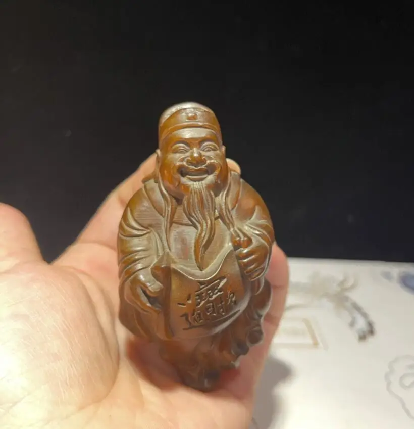 

Китайская резная вручную статуя богатства из коробки