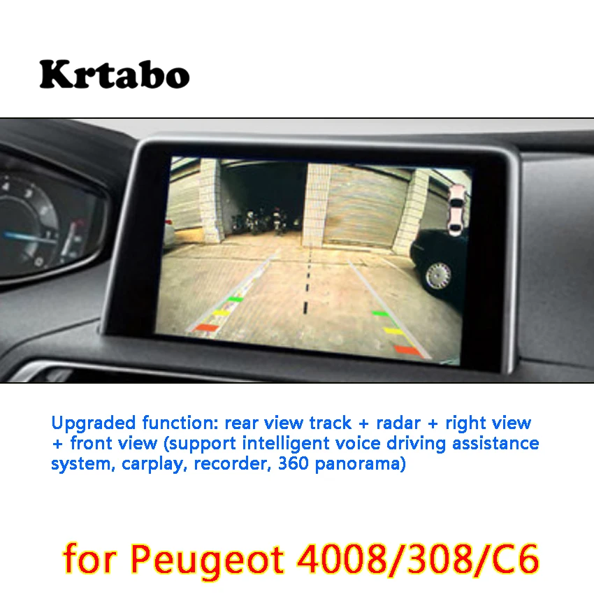 Обновленный оригинальный автомобильный экран для Peugeot 4008/308/C6 радар заднего вида