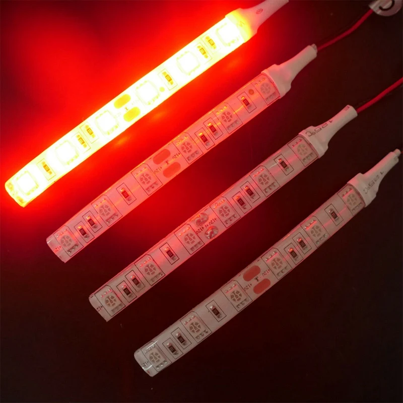 

10Pcs 10Cm Waterproof 5050 Led Strip Lights Dc 12V Caravan Boat Car