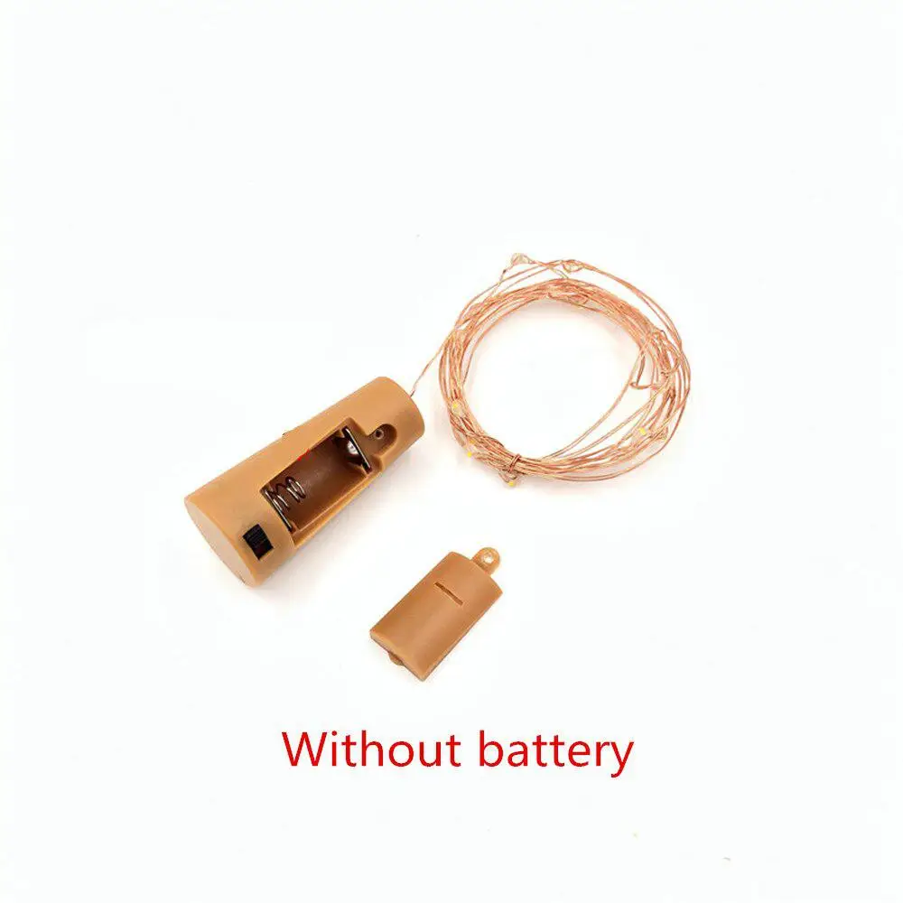 2 м медная проволока Фея гирлянда бутылка Пробка для стекла ремесло светодиодные